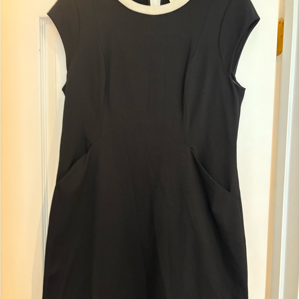 Kate Spade Black Mini Dress with White Trim
